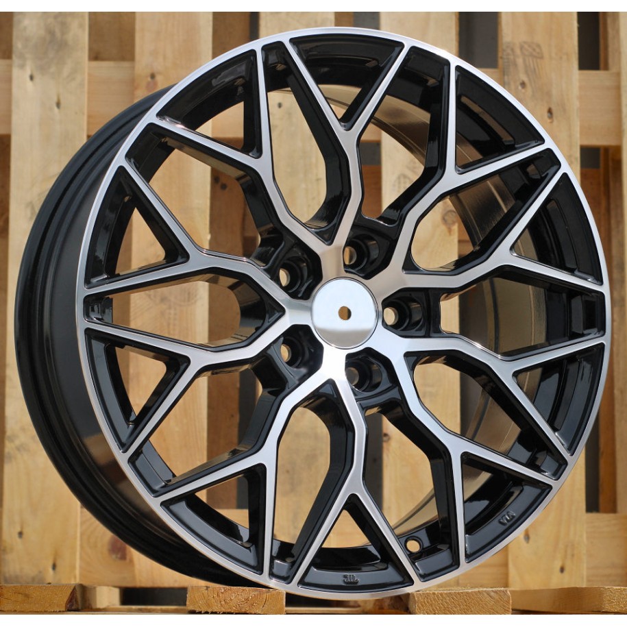 R17x7.5  5X108  ET  40  67.1  B5812  Black Polished (MB)  For RACIN  (K4+R)  (Style Vossen)