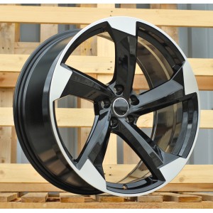 R17x7.5  5X112  ET  40  66.5  H3388F  Black Polished (MB)  For AUD  (M)  (HYBRID FORGED)
