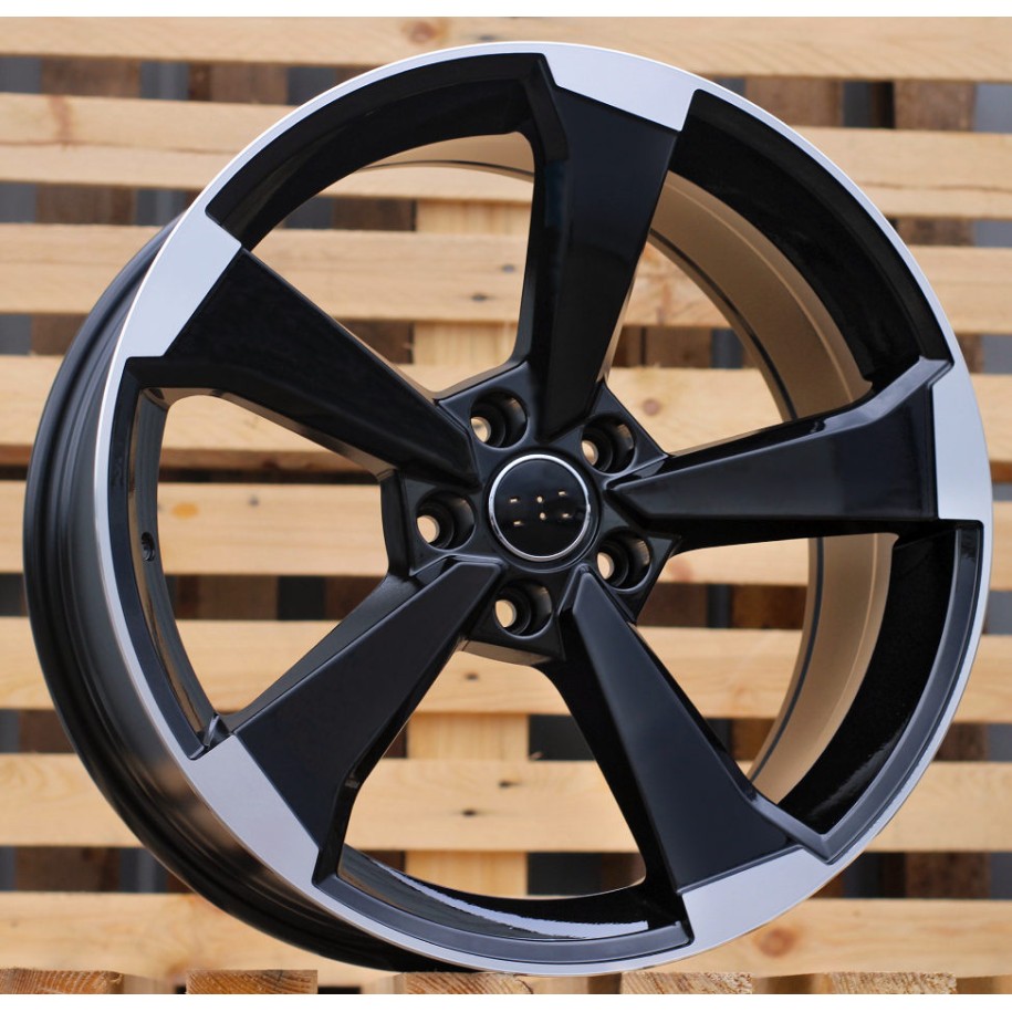 R17x7.5  5X112  ET  40  66.5  XE351  (YF5436)  Black Polished (MB)  For AUD  (M)  (HYBRID FORGED)
