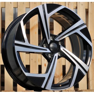 R17x7.5  5X112  ET  42  57.1  B5851  (IN5502)  Black Polished (MB)  For VW  (K7)