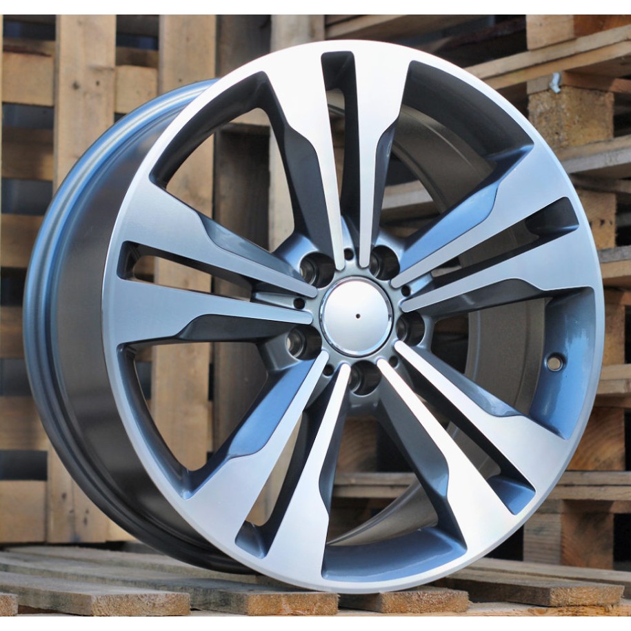 R17x7.5  5X112  ET  44  66.6  BK754  (FR936/QC1106)  Grey Polished (MG)  For MER  (P1+K7)
