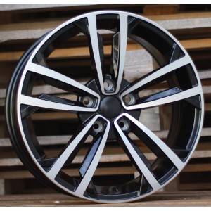 R17x7.5  5X112  ET  45  57.1  B5287  (IN5396)  Black Polished (MB)  For VW  (P2+P1)