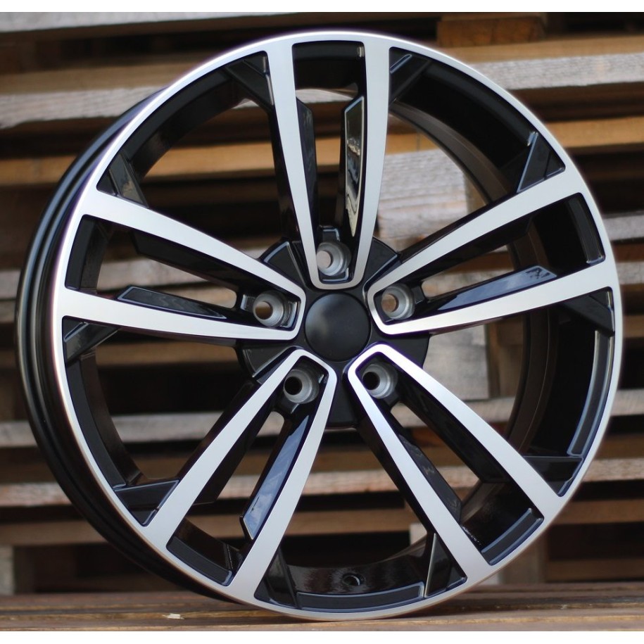 R17x7.5  5X112  ET  45  57.1  B5287  (IN5396)  Black Polished (MB)  For VW  (P2+P1)