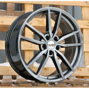 R17x7.5  5X112  ET  45  57.1  BK864  Hyper Black (HB)  For VW  (R)