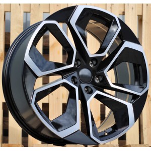 R17x7.5  5X112  ET  45  57.1  I5561  (BYD2456)  Black Polished (MB)  For SKODA  (Z6)