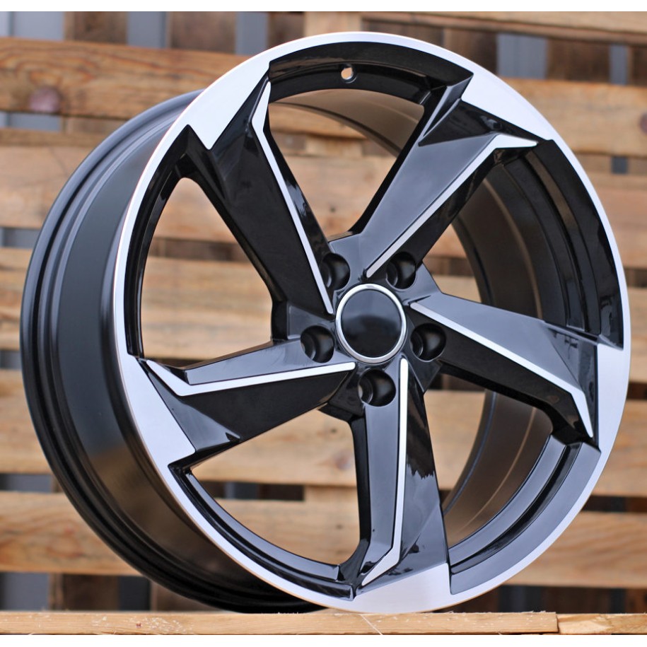 R17x7.5  5X112  ET  45  66.5  B5185  Black Polished (MB)  For AUD  (L5+R)