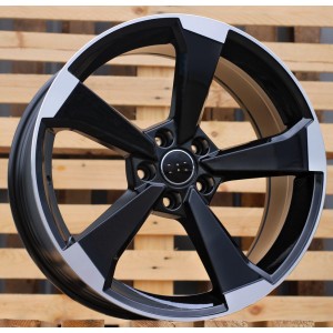 R17x7.5  5X112  ET  45  66.5  XE351  (BY1491)  Black Polished (MB)  For AUD  (Z2)