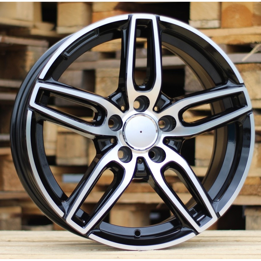 R17x7.5  5X112  ET  45  66.6  B5434  Black Polished (MB)  For MER  (K4)