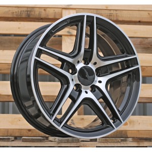 R17x7.5  5X112  ET  45  66.6  SSA02  Black Polished (MB)  For MER  (Z1)