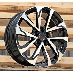 R17x7.5  5X114.3  ET  40  60.1  FBX416  Black Polished (MB)  For TOYOT  (P2)  (HYBRID FORGED Corolla Cross)