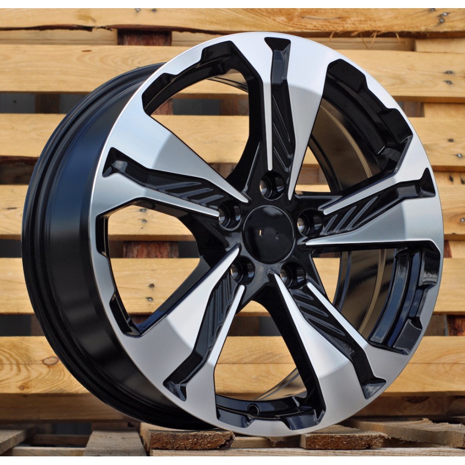 R17x7.5  5X114.3  ET  45  64.1  B5520  Black Polished (MB)  For HOND  (L1)