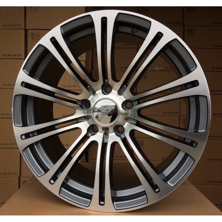 R17x7.5  5X120  ET  34  72.6  E568  (BK139)  Grey Polished (MG)  For BMW  (R)  ((AKC 75 Eur))