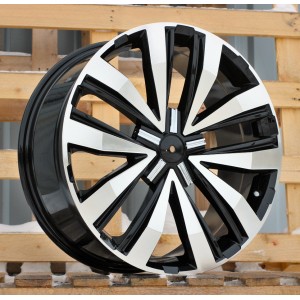 R17x7.5  5X120  ET  50  65.1  A5377  Black Polished (MB)  For VW  (P)