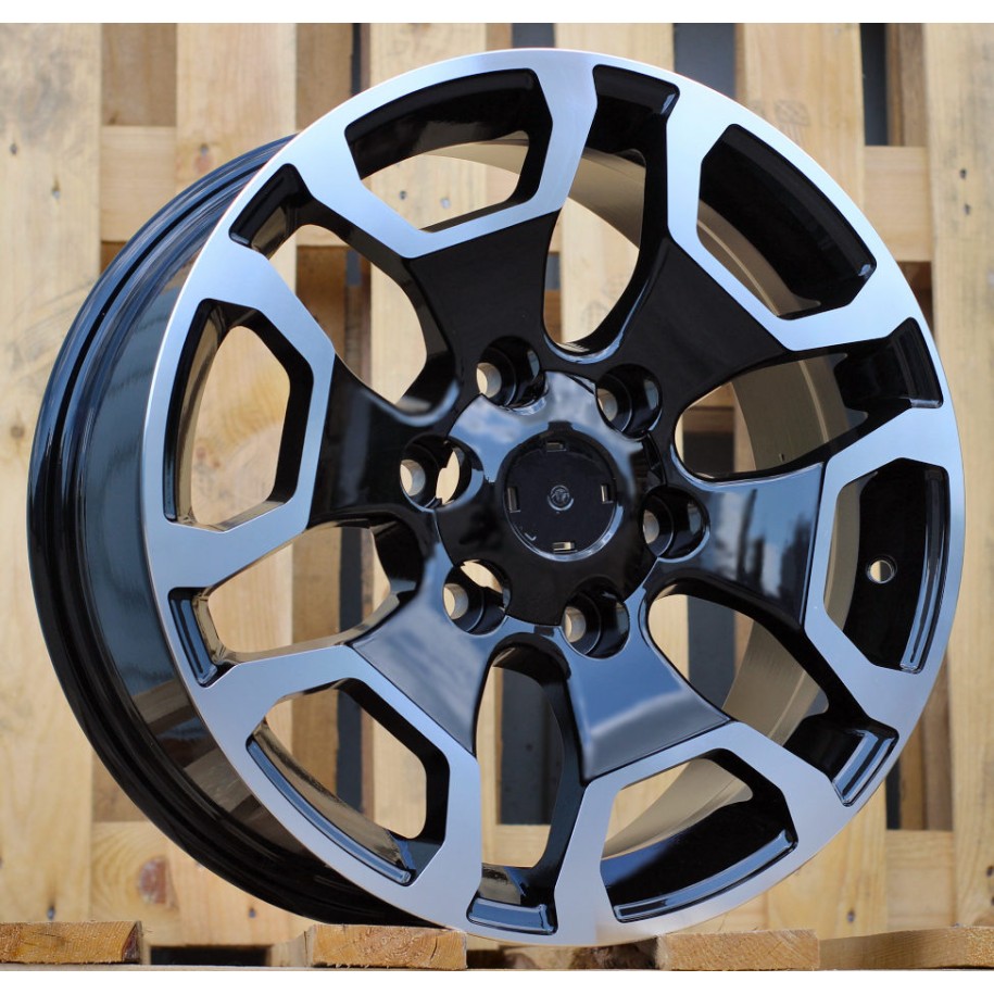 R17x7.5  6X139.7  ET  25  106.1  A6216  (BYD1841)  Black Polished (MB)  For TOYOT  (Z1)  (4x4)