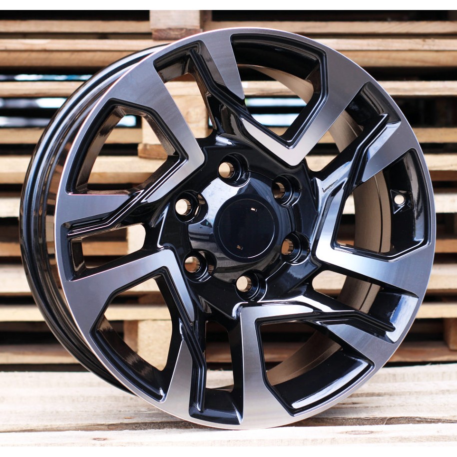 R17x7.5  6X139.7  ET  25  106.1  B1704  Black Polished (MB)  For 4X4  (Z1+Z3)  (New TOYOTA)