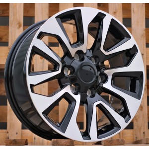 R17x7.5  6X139.7  ET  25  106.1  B1743  Black Polished (MB)  For TOYOT  (M)  (4x4 for TOYOTA)