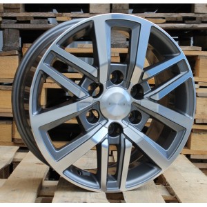 R17x7.5  6X139.7  ET  25  106.1  B1155  (A361/BY1155)  Grey Polished (MG)  For TOYOT  (R+P)  (4x4)