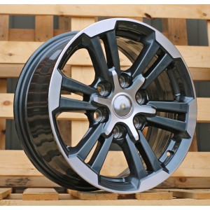 R17x7.5  6X139.7  ET  38  67.1  B1649  Grey Polished (MG)  For 4X4  (K3)
