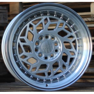 R17x8  10X112/120  ET  30  74.1  HX027  Silver+Polished Lip (SP)  For HAXER  (R)