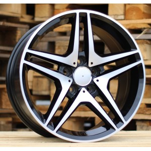 R17x8  5X112  ET  40  66.6  BK443  Black Polished (MB)  For MER  (K2)