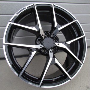 R17x8  5X112  ET  40  66.6  XE137  Black Polished (MB)  For MER  (P2)