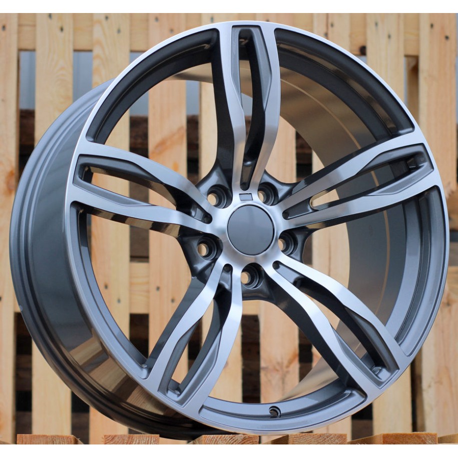 R17x8  5X120  ET  20  74.1  E492  (BK5728)  Grey Polished (MG)  For BMW  (P)