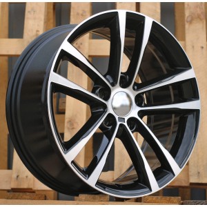 R17x8  5X120  ET  34  72.6  B5229  Black Polished (MB)  For BMW  (P2)