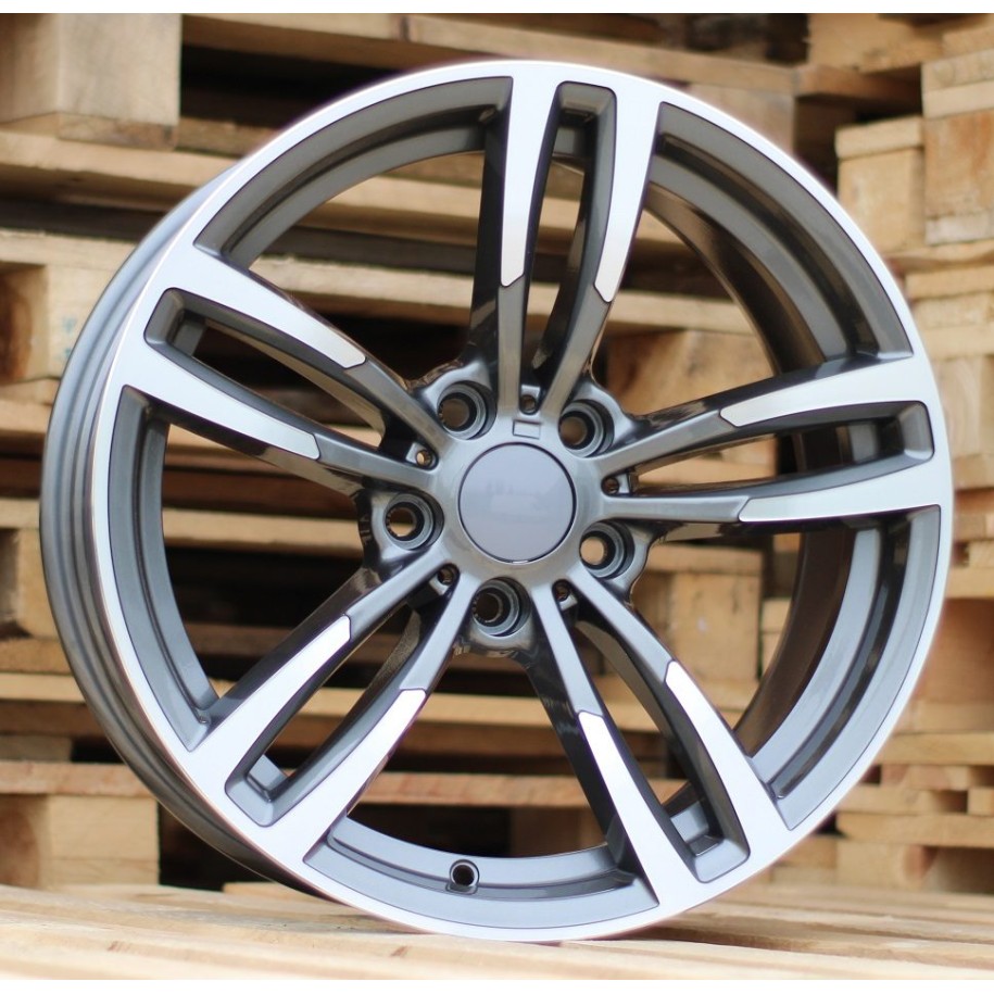 R17x8  5X120  ET  34  72.6  BK855  Grey Polished (MG)  For BMW  (P2)