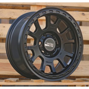 R17x8  6X139.7  ET  0  110.1  3S1102  Black Half Matt (BLHM)  For 4X4  (D2)  (HYBRID FORGED)