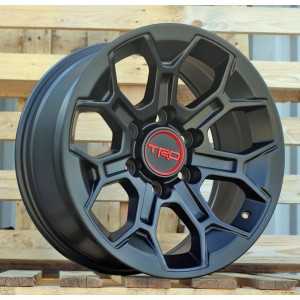R17x8  6X139.7  ET  5  106.1  Y1203  Black Half Matt (BLHM)  For TOYOT  (R)