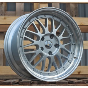 R17x8.5  5X120  ET  15  72.6  A1025  Silver+Polished Lip (SP)  For RACIN  (P)  (BBS Style)