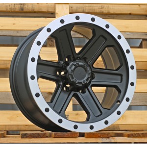 R17x8.5  6X139.7  ET  0  110.1  JT224  Black Matt (BM)  For 4X4  (K3)  (HYBRID FORGED)