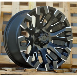 R17x9  6X114.3  ET  0  66.1  JT255  Black Polished (MB)  For 4X4  (K3)  (Milling)