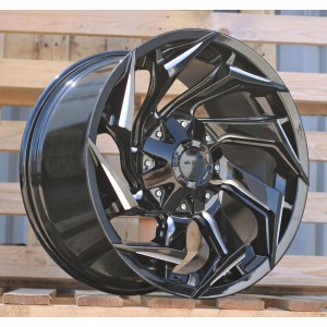 R17x9  6X139.7  ET  0  110.1  FBX203  Gloss Black (GB)  For 4X4  (K3)  (HYBRID FORGED Milling)