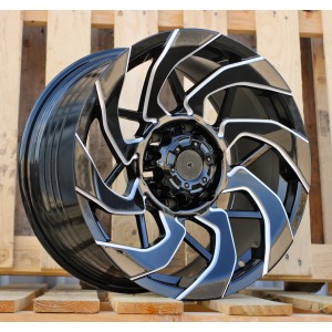 R17x9  6X139.7  ET  0  110.1  FBX350  Black+Milling (BLML)  For 4X4  (M)  (HYBRID FORGED)