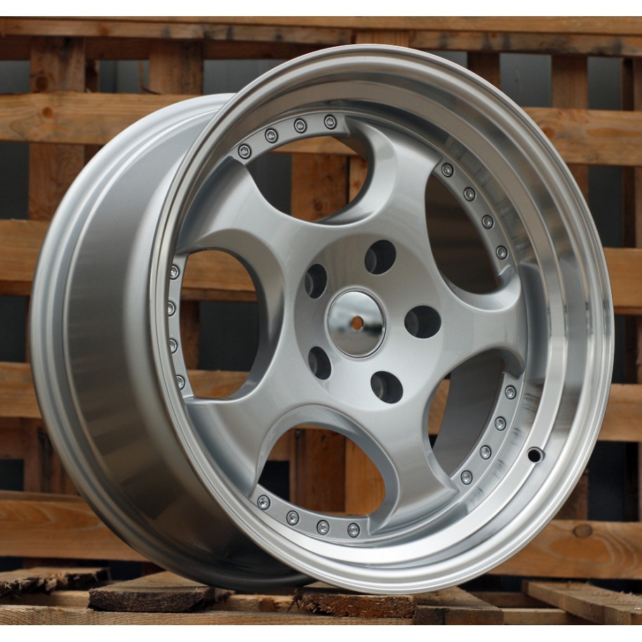 R17x9.5  5X120  ET  20  74.1  L2384  Silver+Polished Lip (SP)  For BMW  (P1)  (REAR+FRONT)