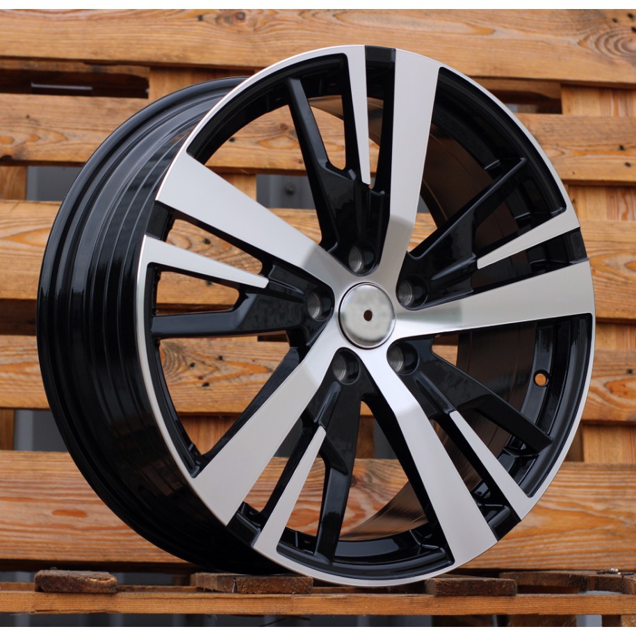 R18x7.5  5X108  ET  49  65.1  YF0448  Black Polished (MB)  For PEUG  (P1)  (HYBRID FORGED)
