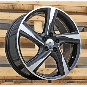 R18x7.5  5X108  ET  49  63.3  BY115  Black Polished (MB)  For VOLVO  (Z1)