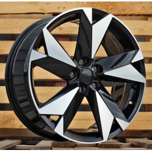 R18x7.5  5X112  ET  40  57.1  I5625  Black Polished (MB)  For SKODA  (K7)  (Kodiaq NEW Model)