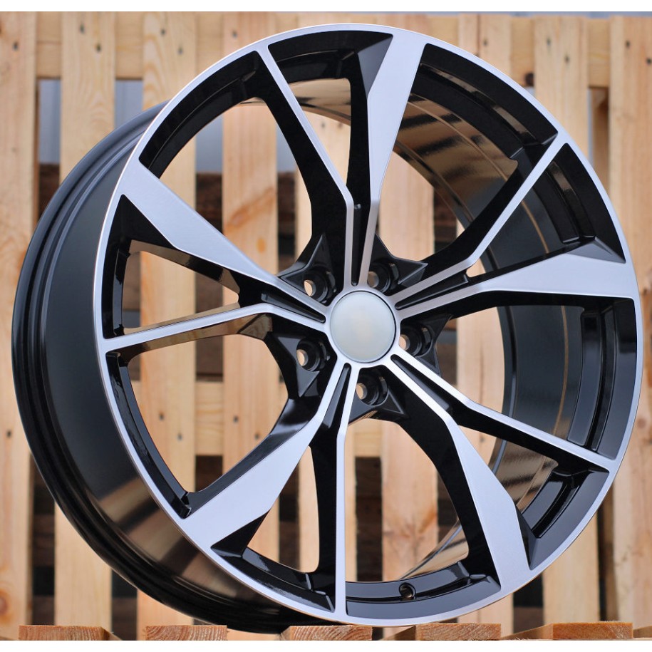 R18x7.5  5X112  ET  45  57.1  B5808  (IN5595)  Black Polished (MB)  For VW  (K7+Z6)