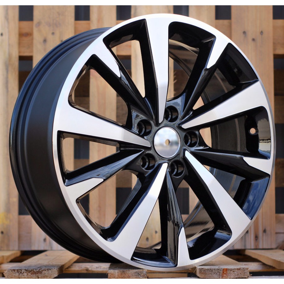 R18x7.5  5X112  ET  46  57.1  B5869  Black Polished (MB)  For SEAT  (K2+P)