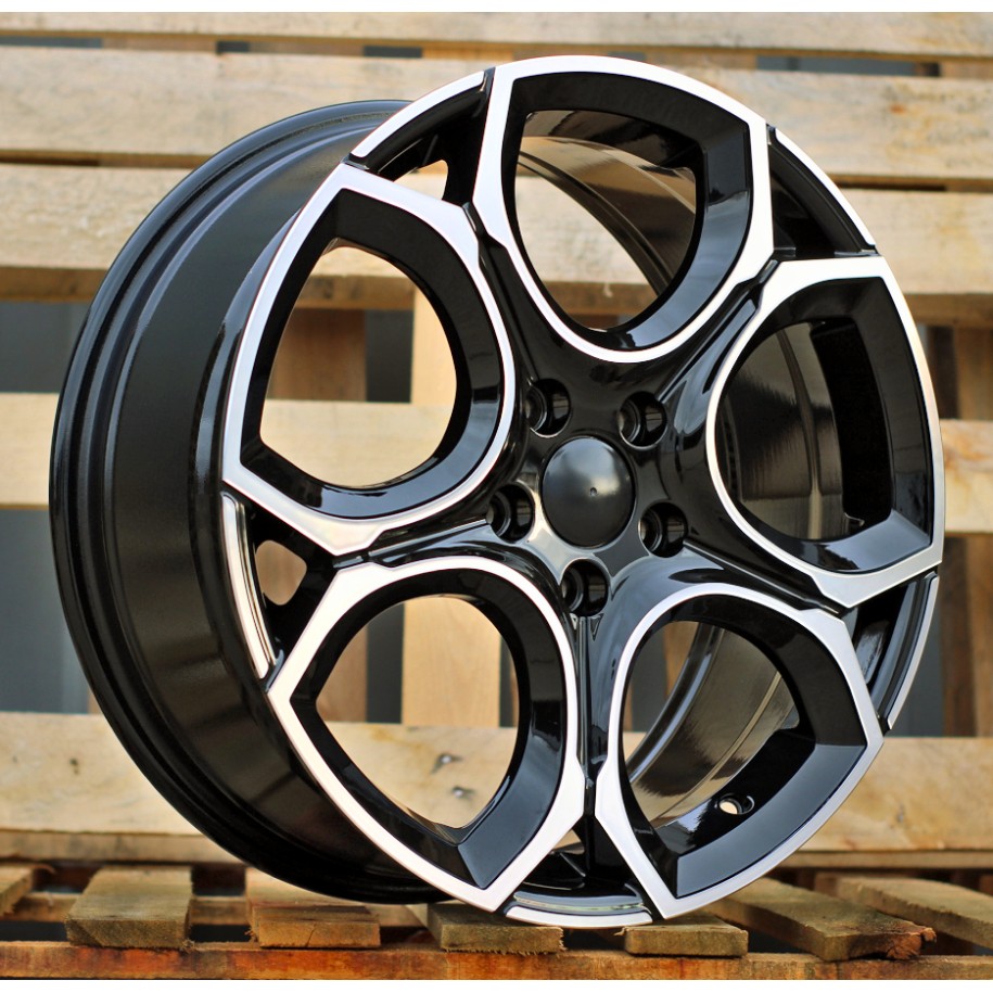 R18x7.5  5X112  ET  51  57.1  Y1232  Black Polished (MB)  For VW  (K2)  (NEW Model)
