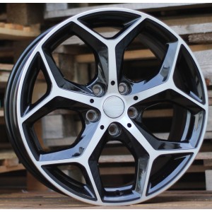 R18x7.5  5X112  ET  51  66.6  L1623  Black Polished (MB)  For BMW  (P1)  (X1)