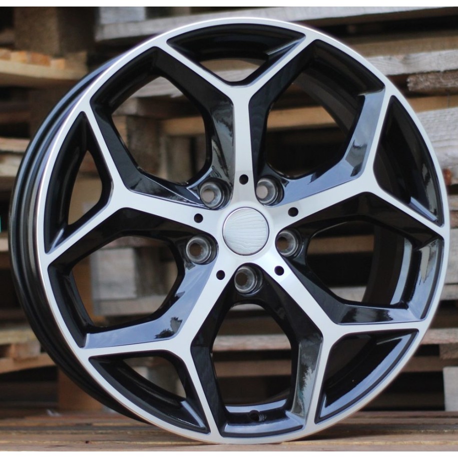 R18x7.5  5X112  ET  51  66.6  L1623  Black Polished (MB)  For BMW  (P1)  (X1)