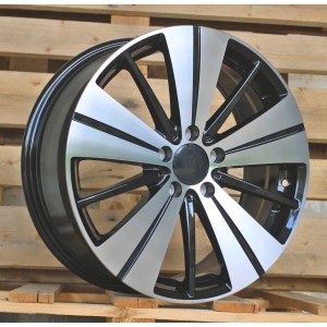 R18x7.5  5X112  ET  52  66.5  H3298F  Black Polished (MB)  For MER  (K7+Z3)  (GLA/GLB/EQA/EQB/CLA HYBRID FORGED)