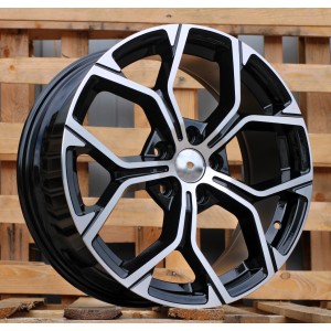 R18x7.5  5X112  ET  51  66.6  A056  Black Polished (MB)  For BMW  (Z6)  (X1/X2)