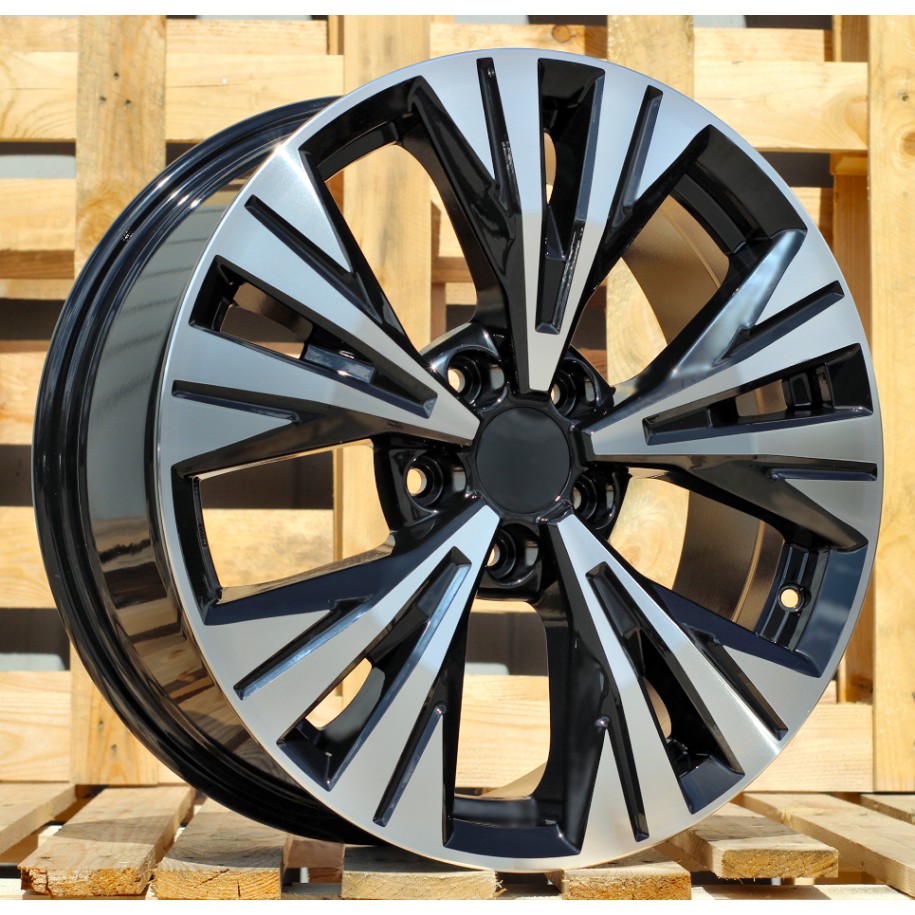 R18x7.5  5X114.3  ET  40  66.1  B1699  Black Polished (MB)  For NISS  (Z1)