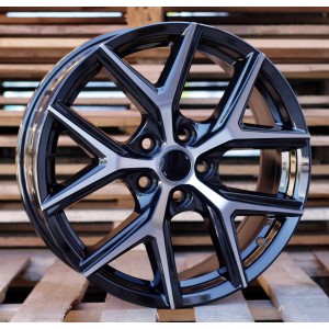 R18x7.5  5X114.3  ET  45  60.1  FE148  (Y1140)  Black Polished (MB)  For TOYOT  (K4+P)