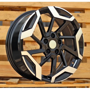 R18x7.5  5X114.3  ET  45  67.1  3S1080  Black Polished (MB)  For KIA  (P)  (HYBRID FORGED)