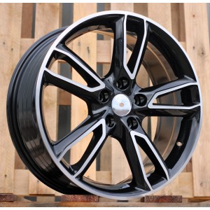 R18x7.5  5X114.3  ET  48  67.1  M502  (FR560)  Black Polished (MB)  For MAZDA  (P1)